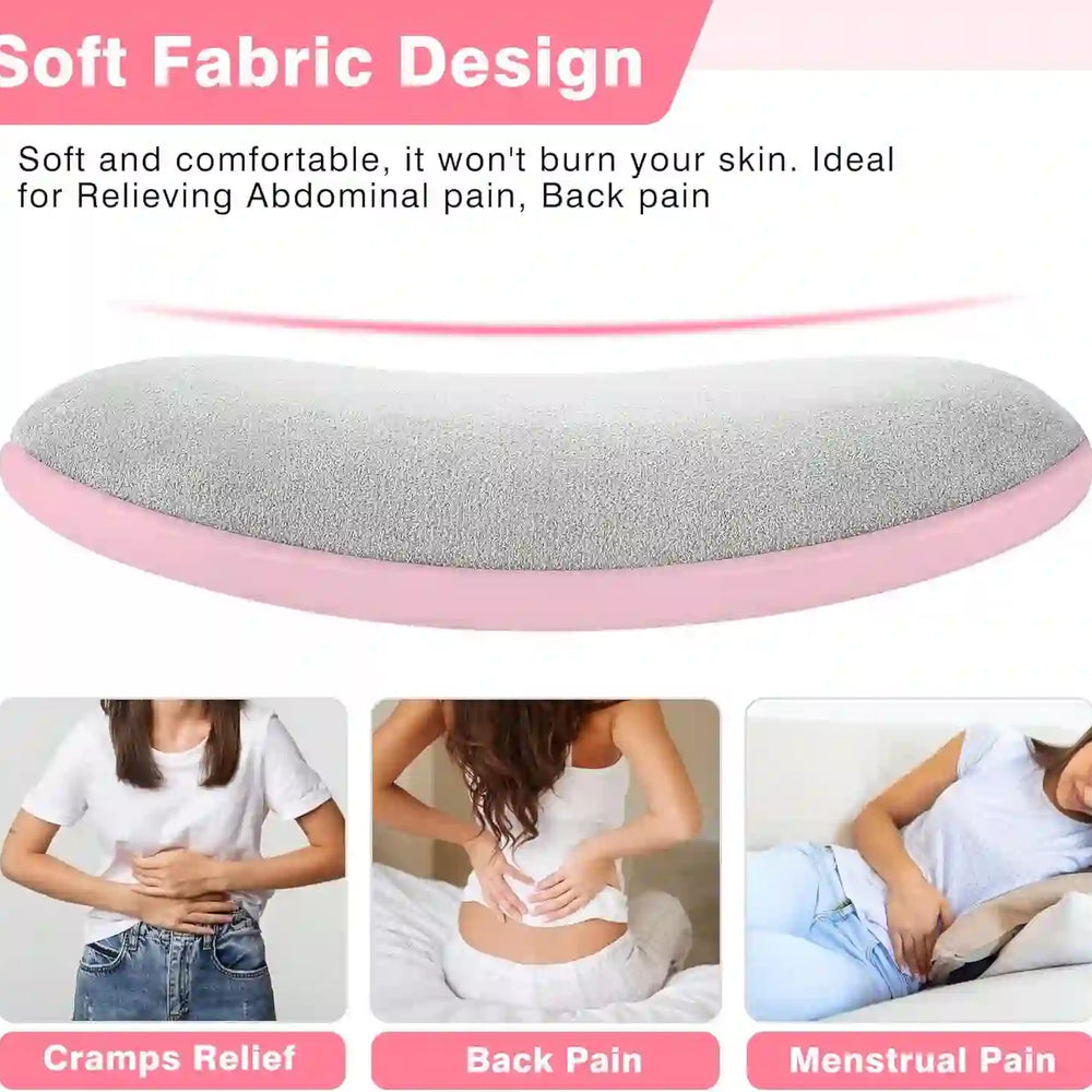 
                      
                        Heating Pads, Glyduny Period Cramp Massager Portable Cordless Heating Pad with 6 Heat Levels and 6 Massage Modes for Back Pain Relief Menstrual Heating Pad (Pink) - Treasure Toks
                      
                    