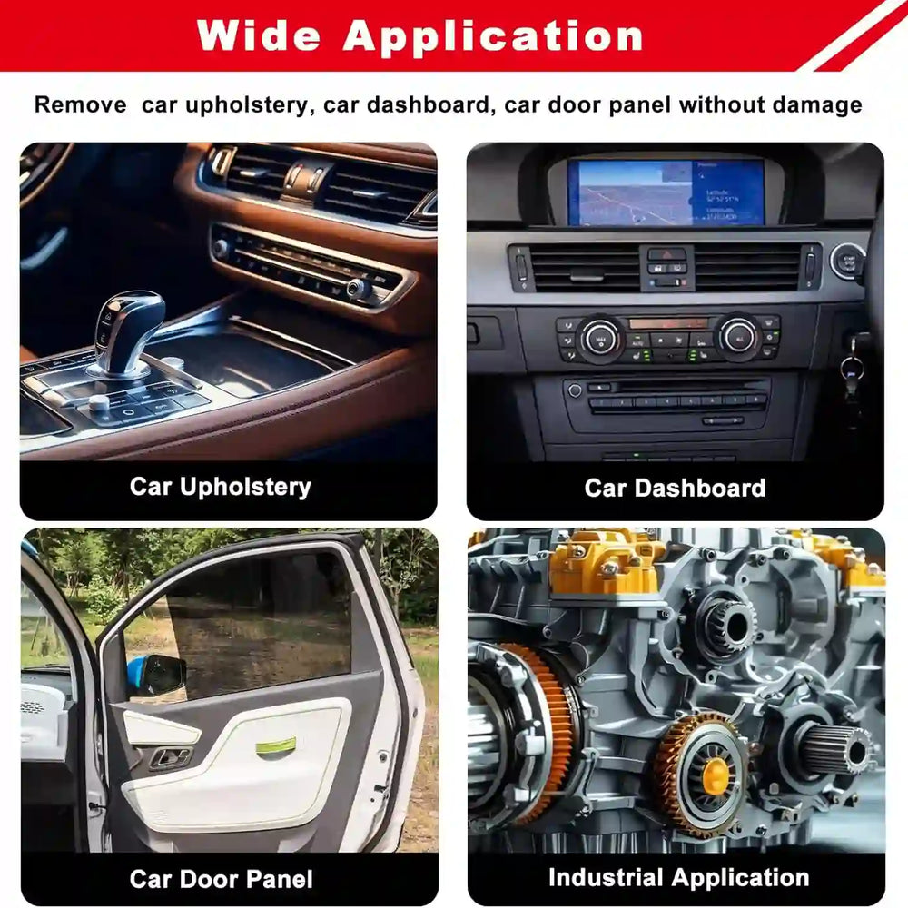 3 PCS Clip Removal Tool,Clip Pliers Fastener Remover,Car Trim Rivet Removal Pry Tool for Automotive Door Panel,Upholstery,Dashboard Red - Treasure Toks