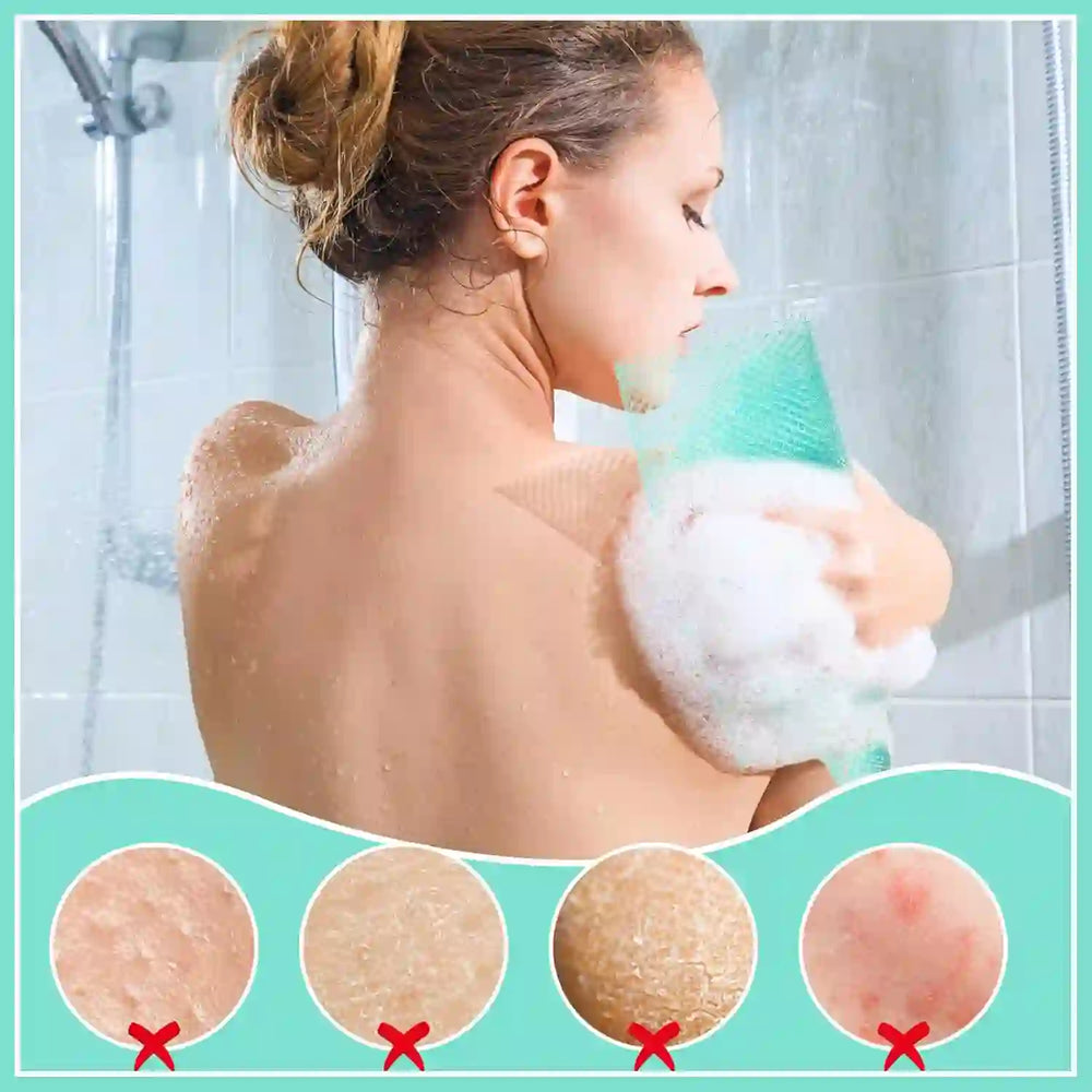 
                      
                        6 Pack African Net Sponge Exfoliating Glove Set, 3 Bath Sponge Body Scrubber Back Scrubber and 3 Pairs Exfoliating Gloves for Shower - Treasure Toks
                      
                    