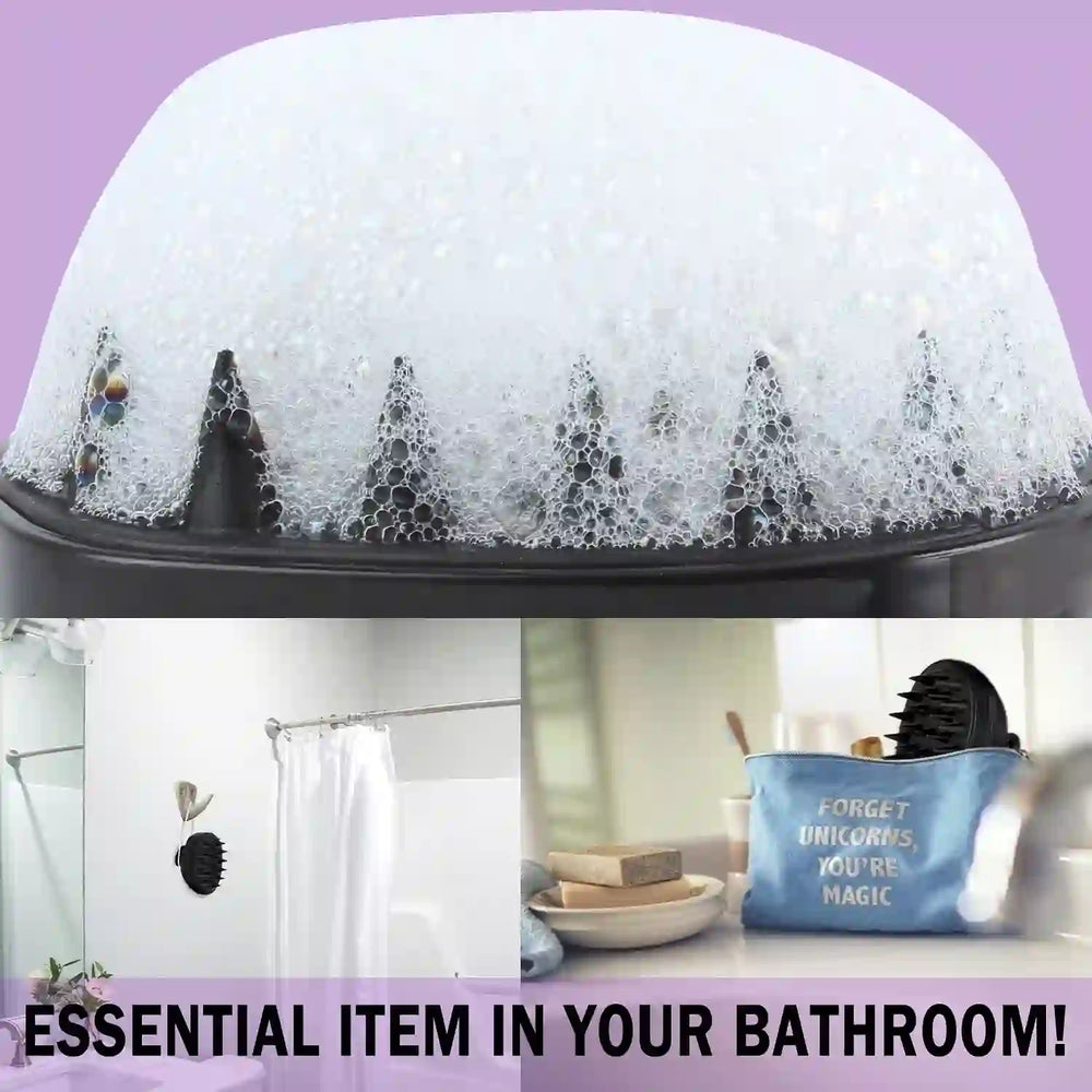 
                      
                        Scalp Massager Shampoo Brush, Hair Scalp Scrubber Shower Hair Brush Head Massager for Stress Relax Hair Growth, Dandruff Brush Scalp Exfoliator for Women Men Kids Pets, Black - Treasure Toks
                      
                    