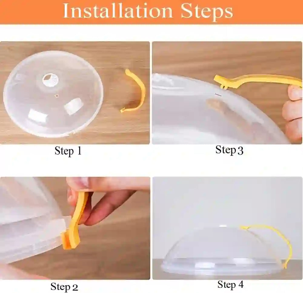 
                      
                        Thickened Microwave Splatter Cover for Food, Transparent Polycarbonate Upgrade Lid with Handle, Adjustable Vents Microwave Splatter Guard Cover, BPA-Free - Treasure Toks
                      
                    