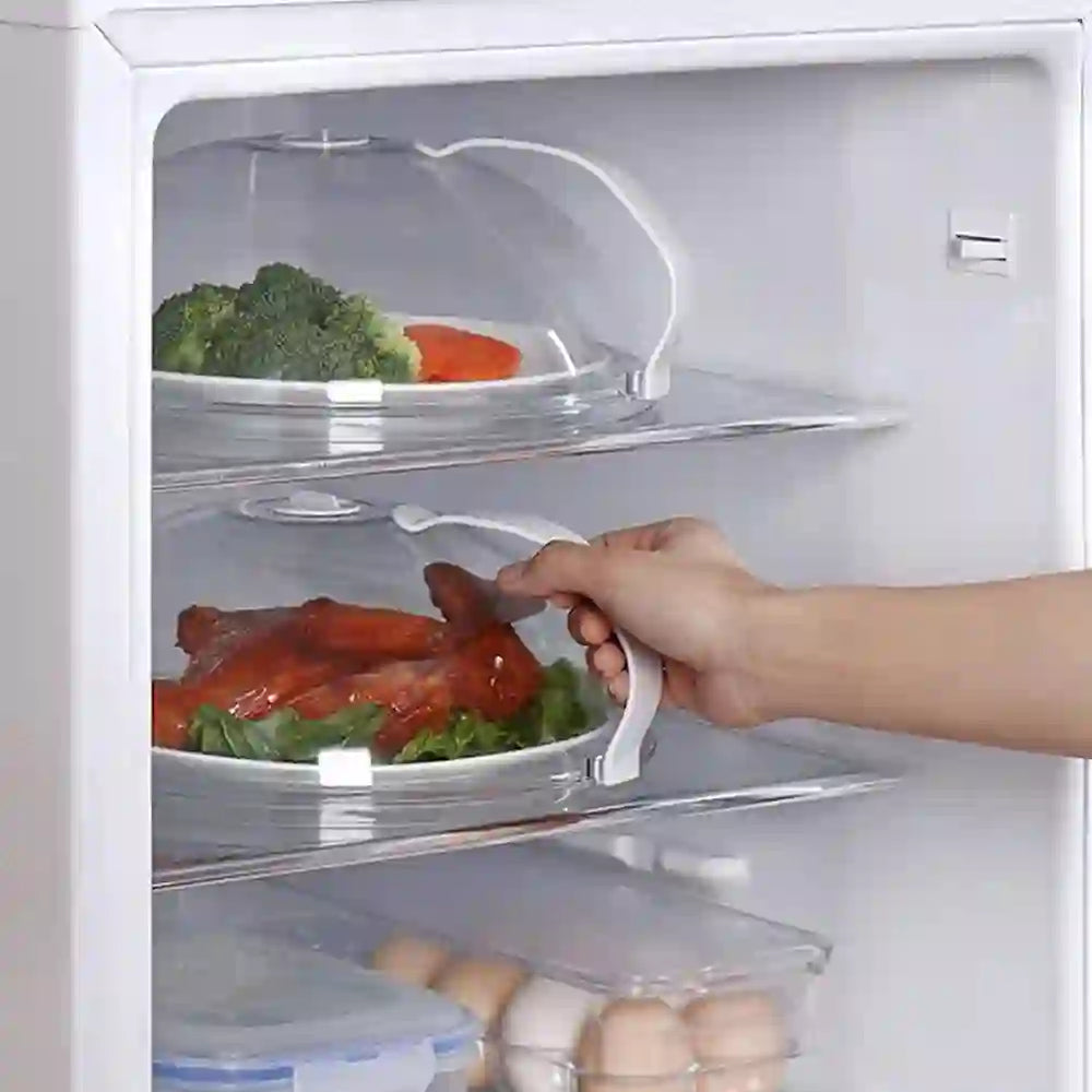 
                      
                        Thickened Microwave Splatter Cover for Food, Transparent Polycarbonate Upgrade Lid with Handle, Adjustable Vents Microwave Splatter Guard Cover, BPA-Free - Treasure Toks
                      
                    